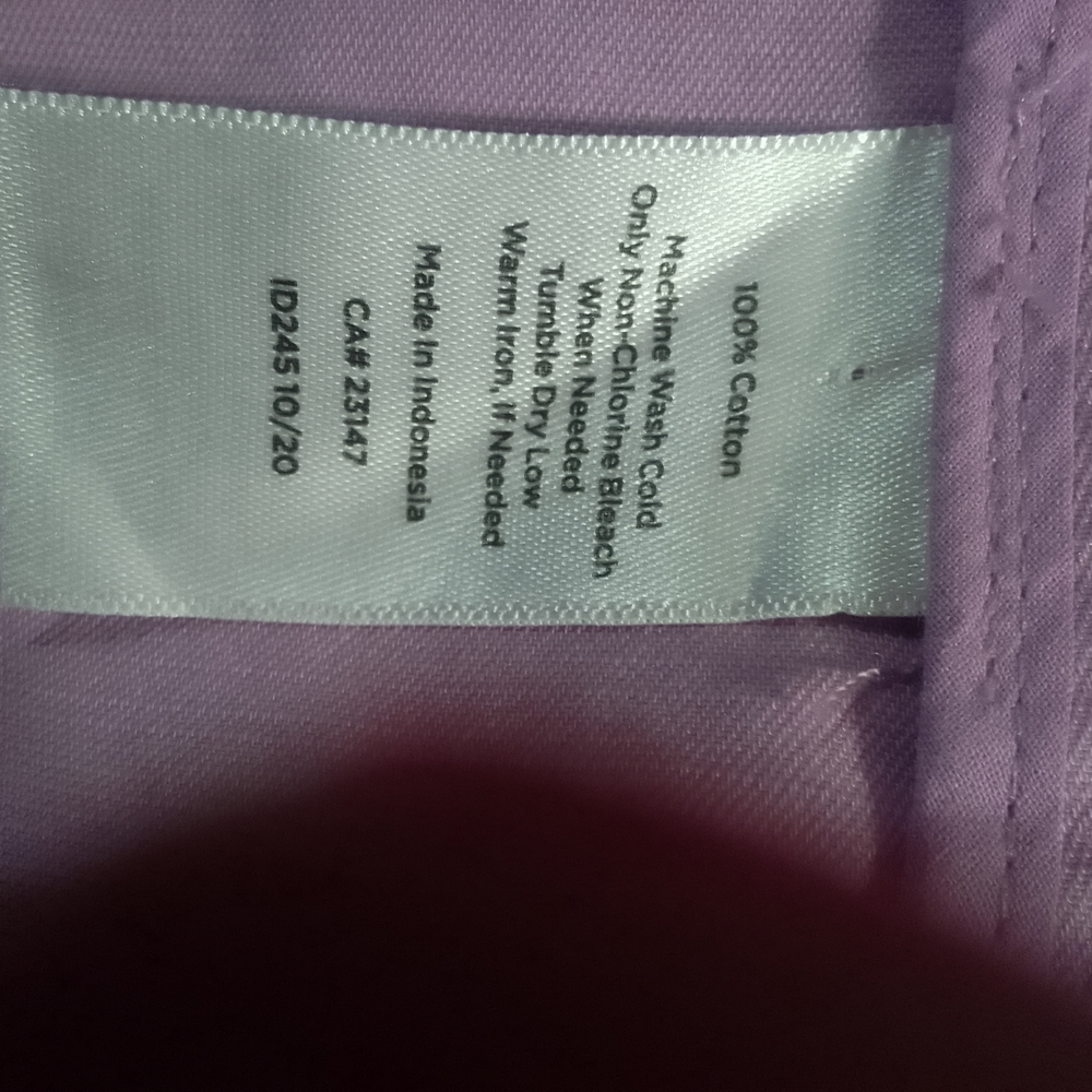 Talbots Light Purple Military Button FrontUtility Jacket Size 1x 100% Cotton - Picture 13 of 15